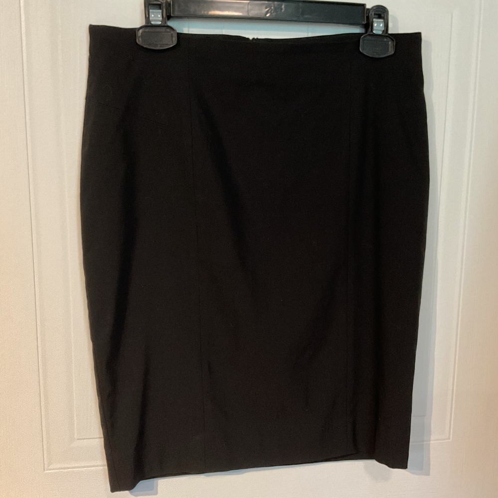 Zara Basic Pencil Skirt Womens XL Black Excellent Professional Workwear
